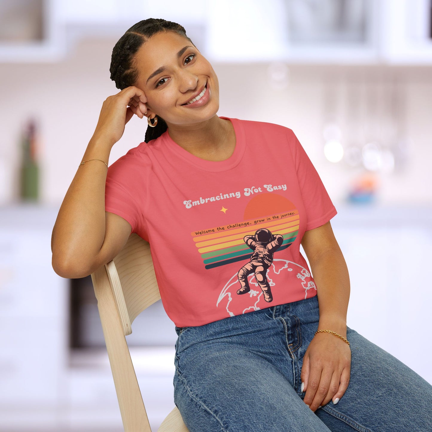 Stay Focused ENE Retro Softstyle T-Shirt