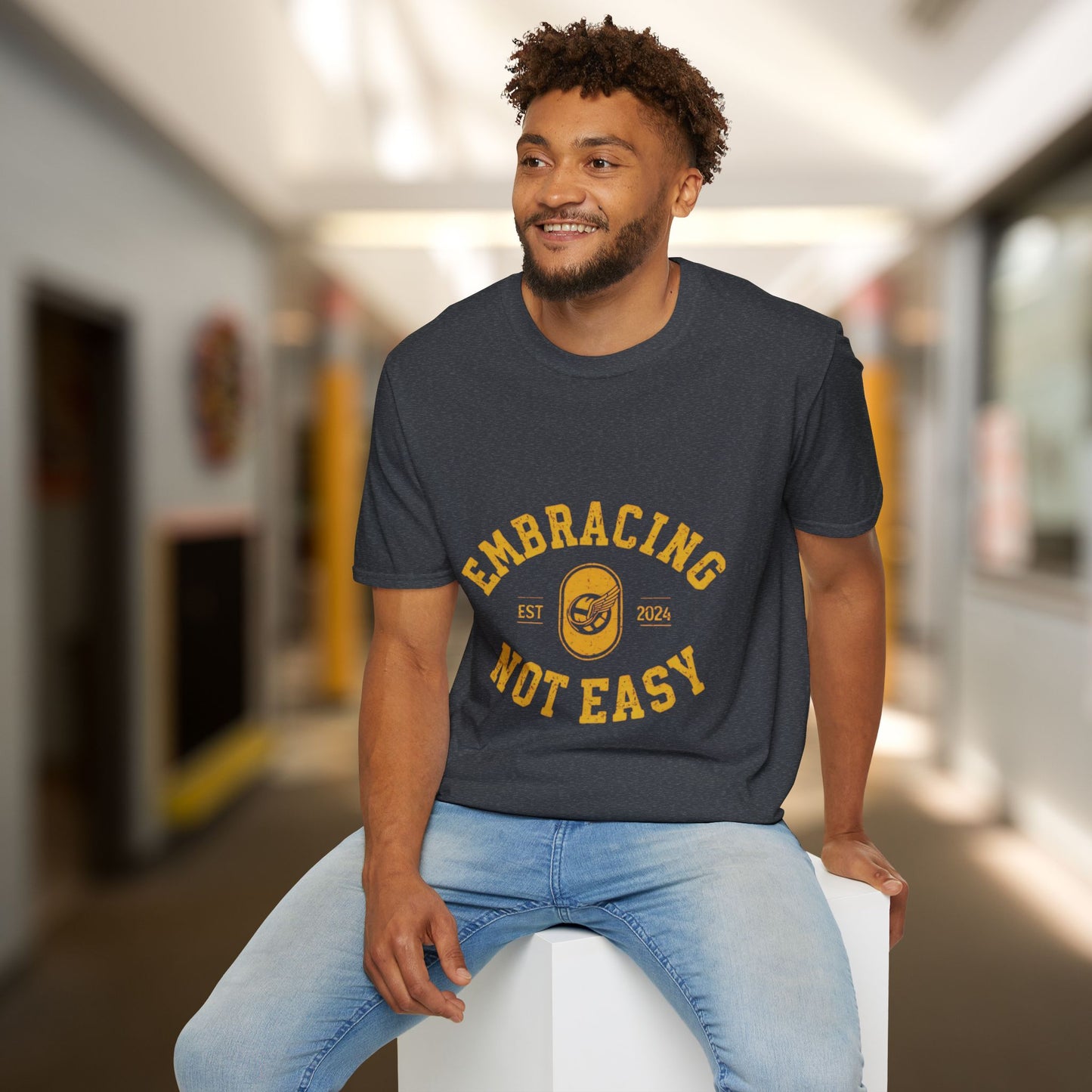 Embracing Not Easy Vintage Softstyle T-Shirt Unisex