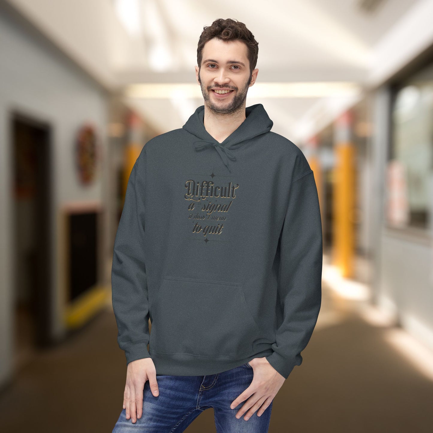 ENE Difficult Softstyle Fleece Hoodie