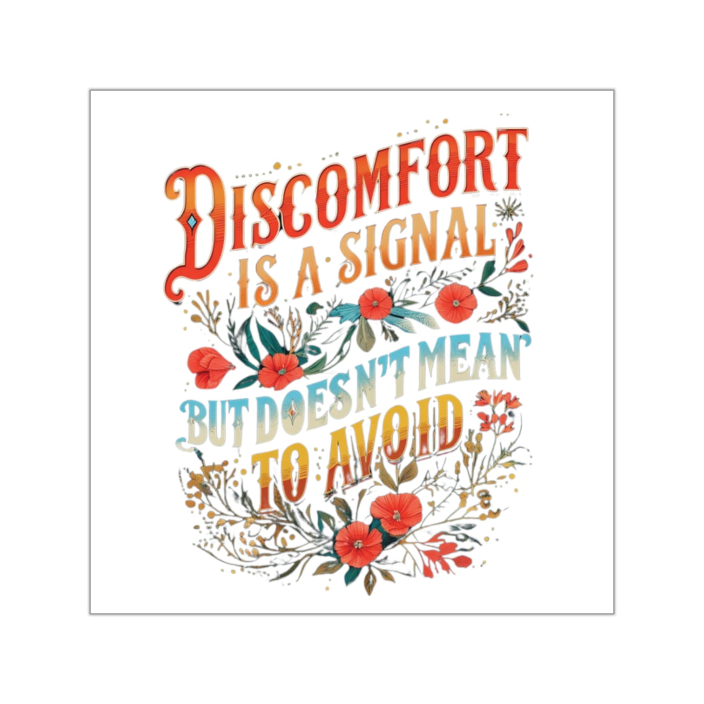 ENE Discomfort Vinyl Stickers