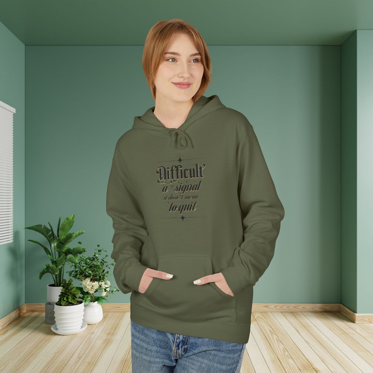 ENE Difficult Softstyle Fleece Hoodie