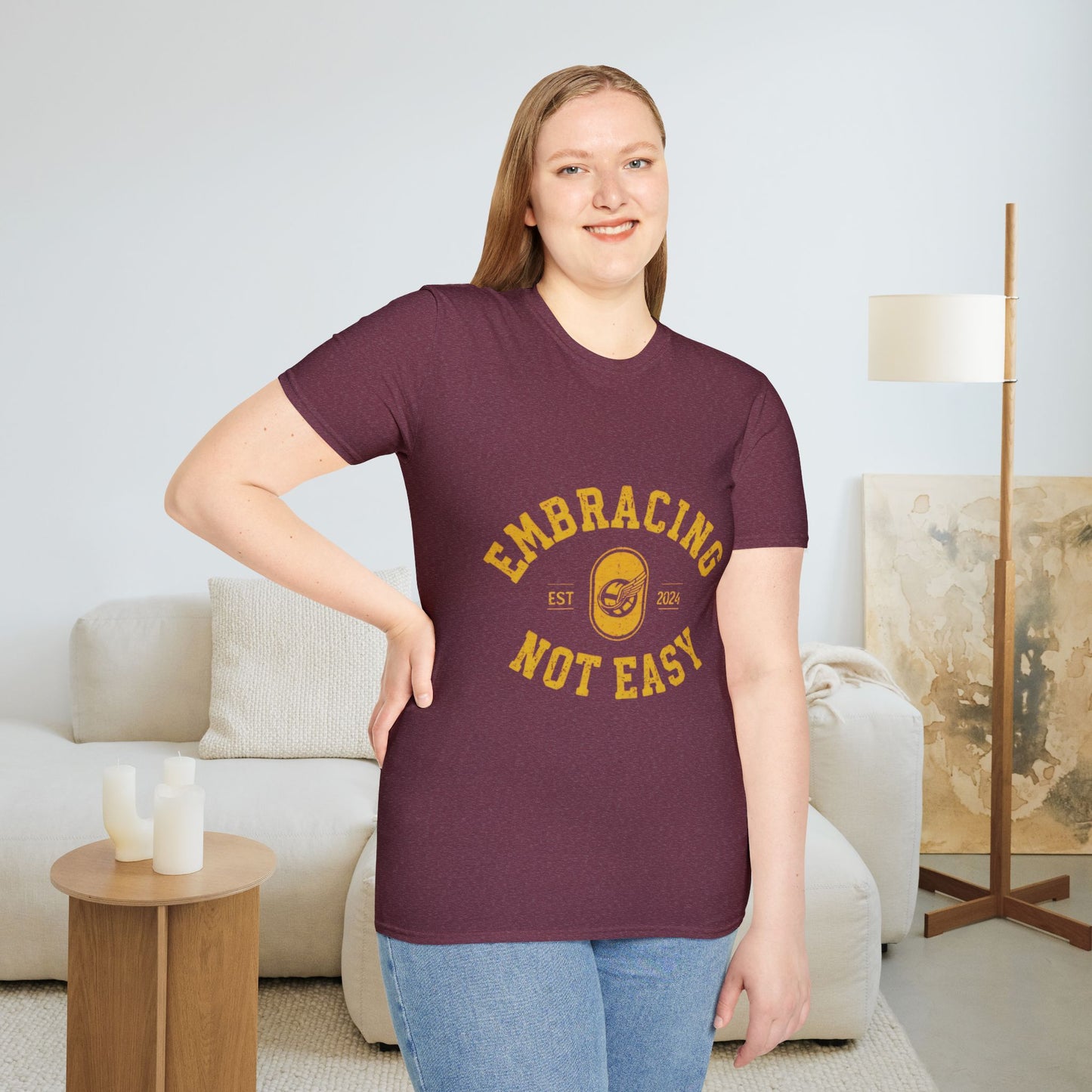 Embracing Not Easy Vintage Softstyle T-Shirt Unisex