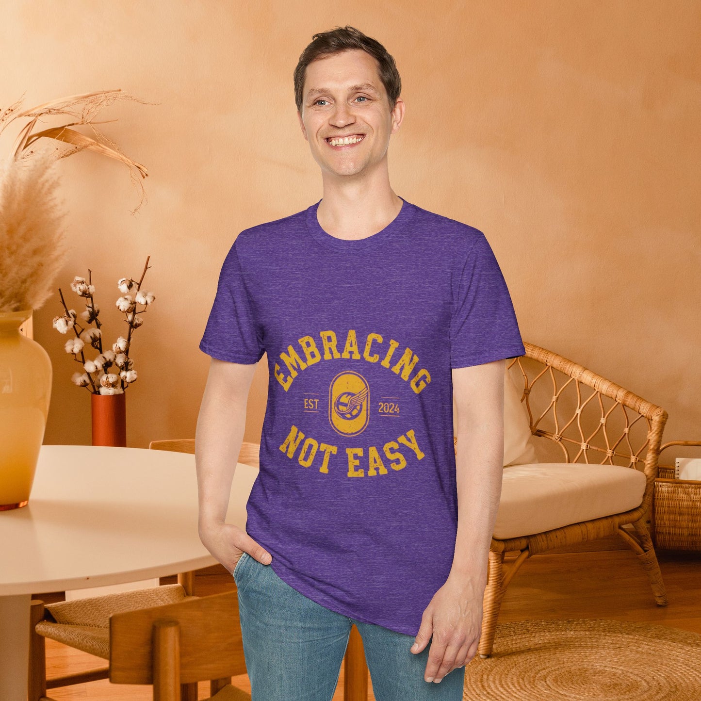 Embracing Not Easy Vintage Softstyle T-Shirt Unisex