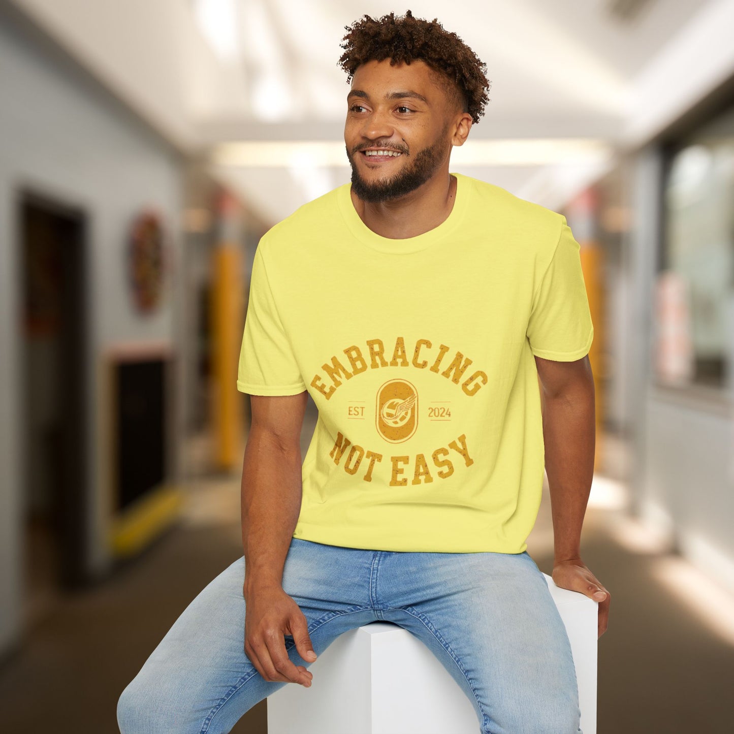 Embracing Not Easy Vintage Softstyle T-Shirt Unisex