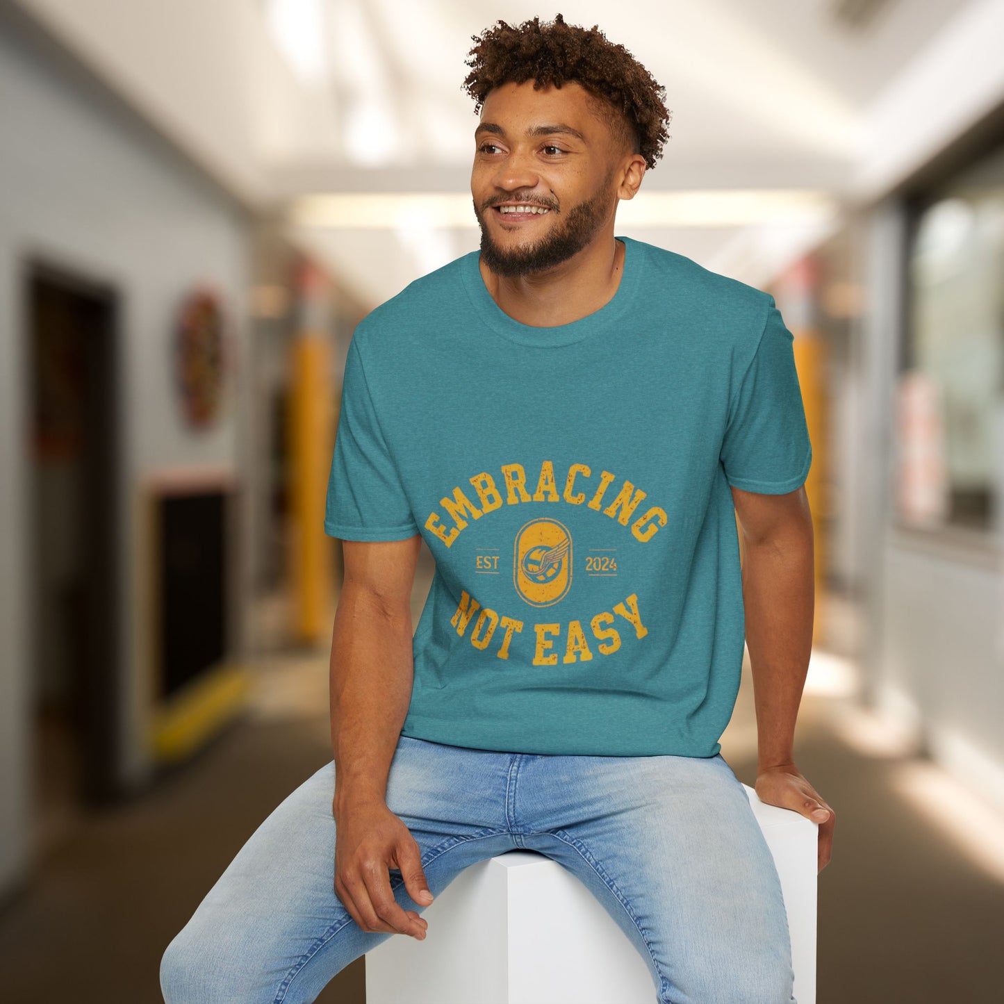 Embracing Not Easy Vintage Softstyle T-Shirt Unisex