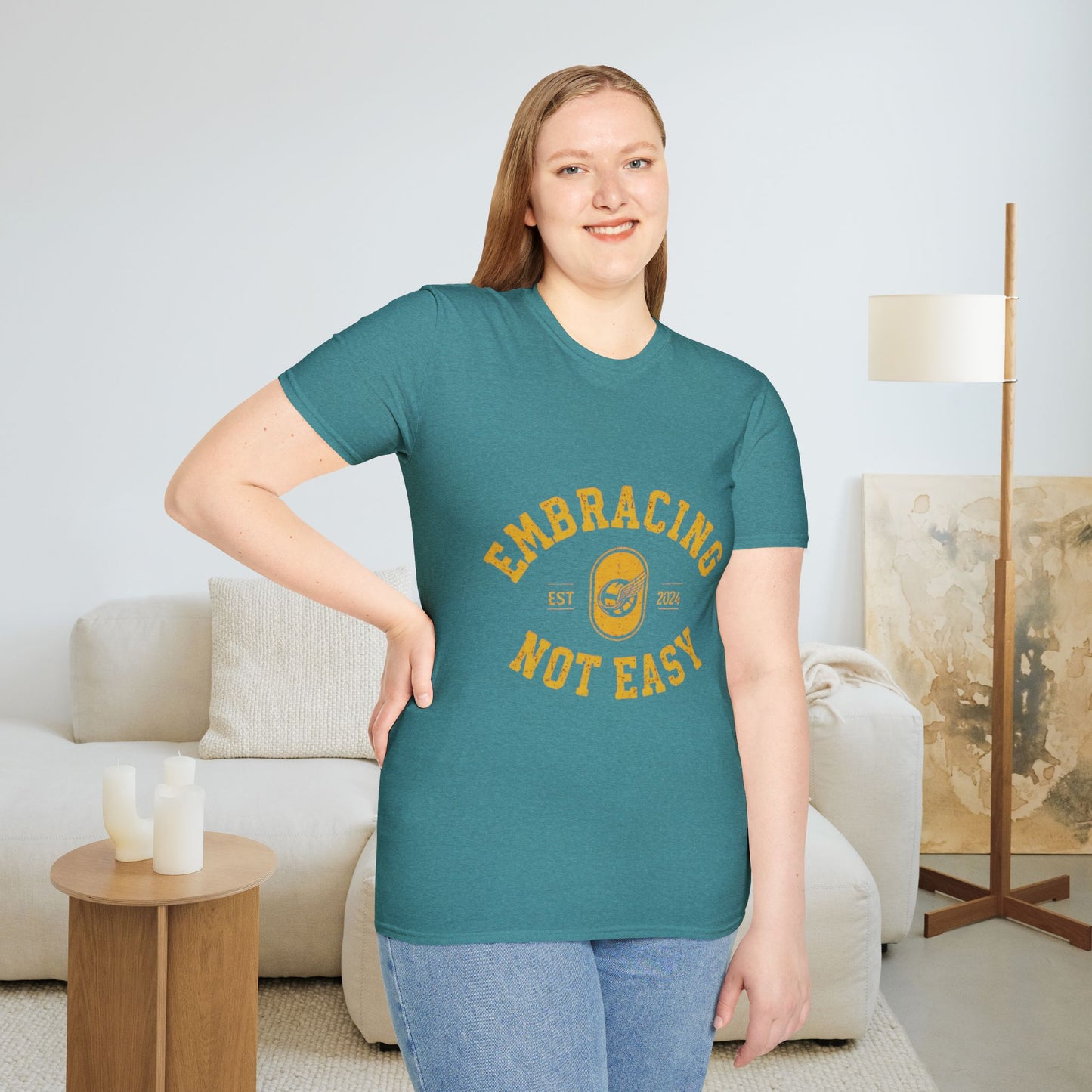 Embracing Not Easy Vintage Softstyle T-Shirt Unisex