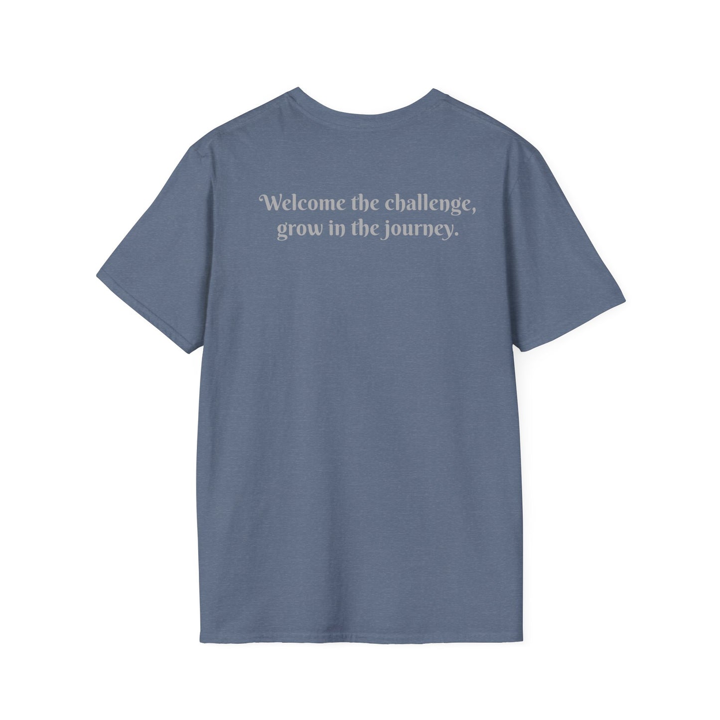 'ENE' Welcome the Challenge Retro Design - Unisex Softstyle T-Shirt -