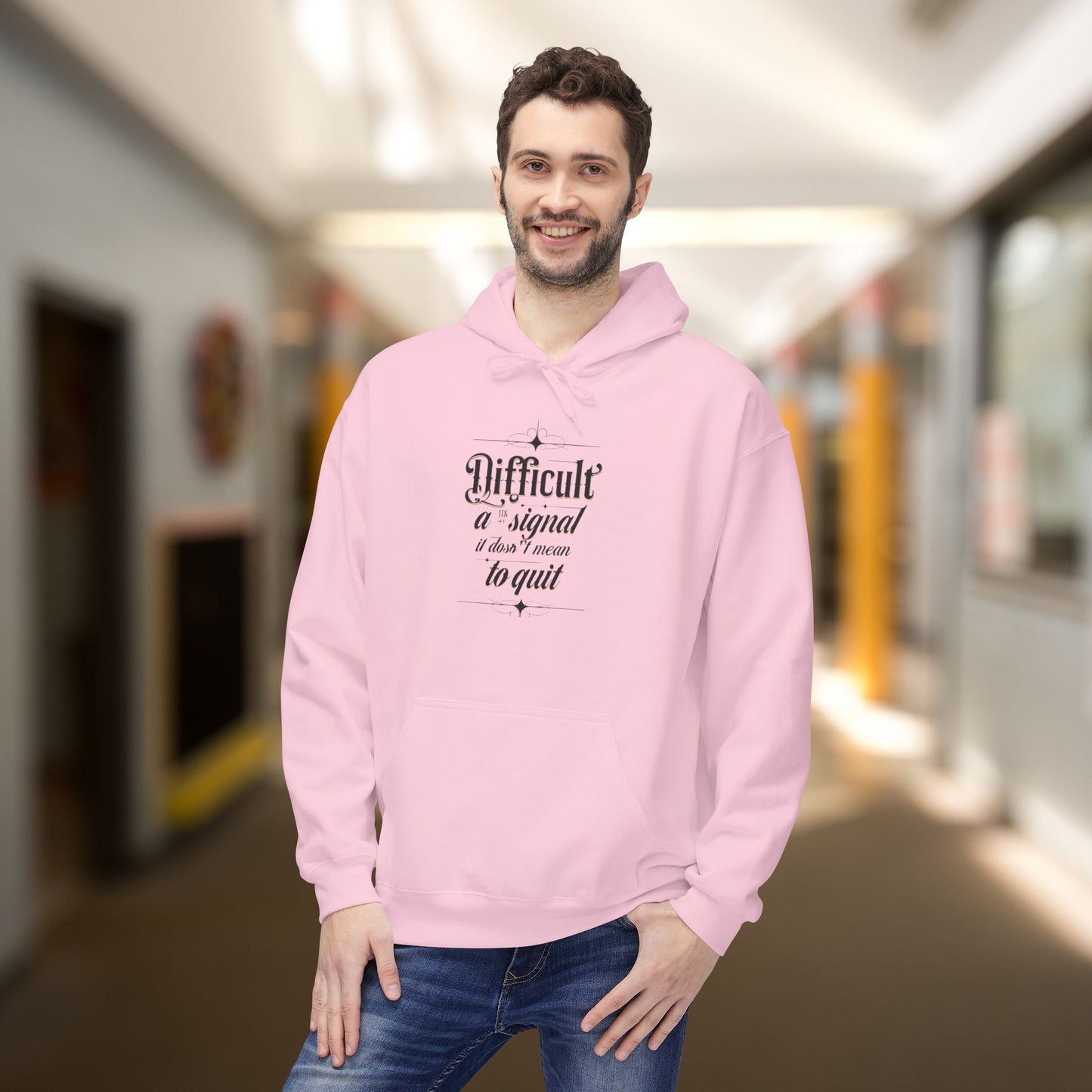 ENE Difficult Softstyle Fleece Hoodie