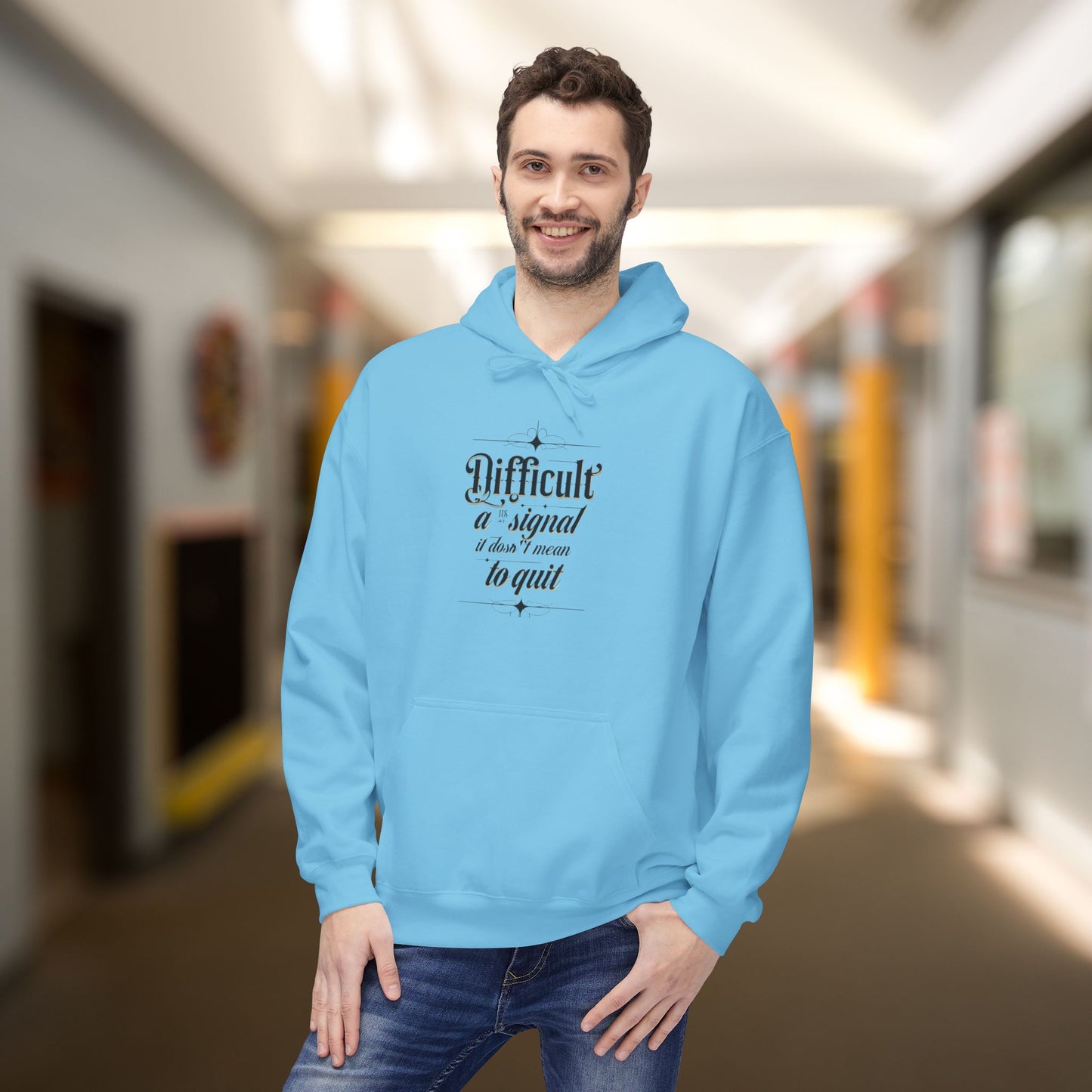 ENE Difficult Softstyle Fleece Hoodie