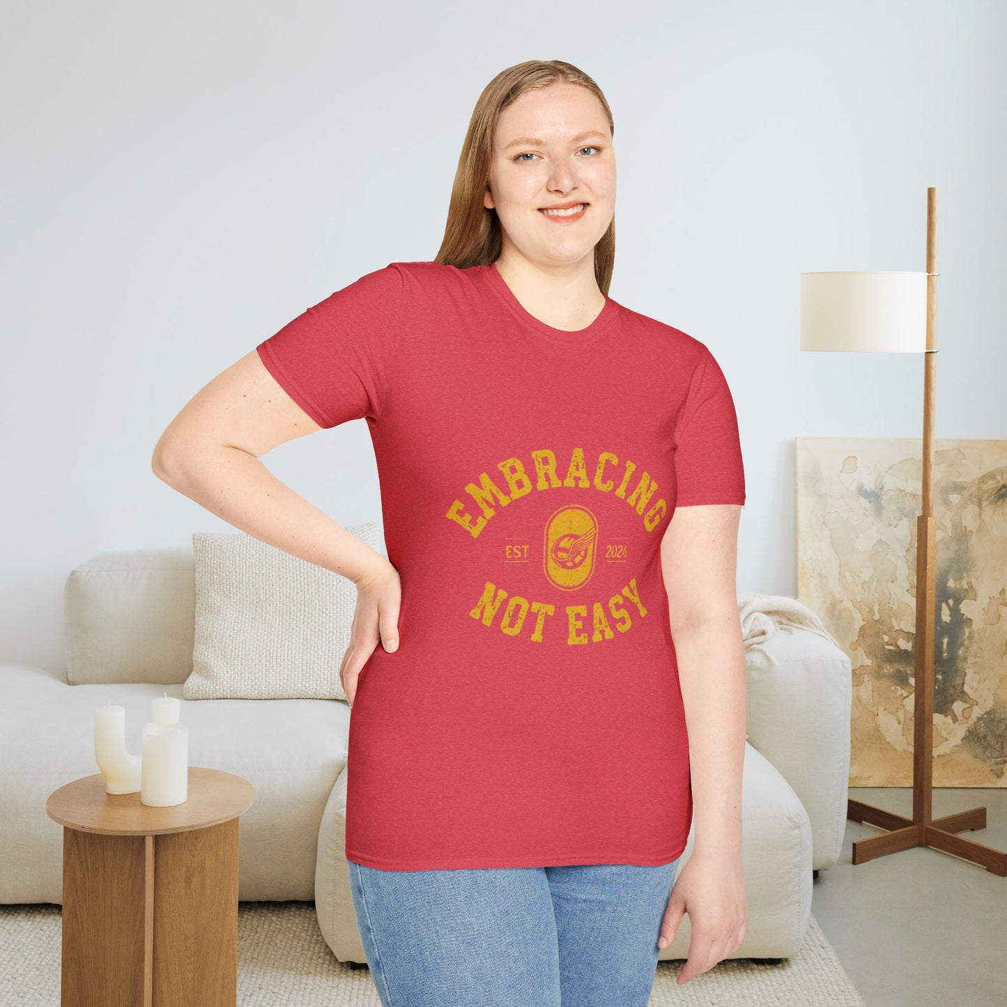 Embracing Not Easy Vintage Softstyle T-Shirt Unisex