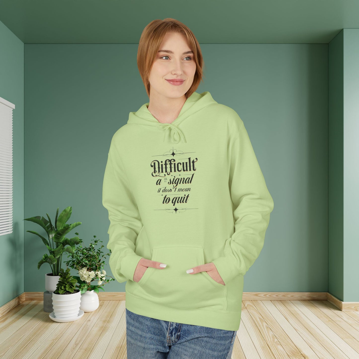 ENE Difficult Softstyle Fleece Hoodie