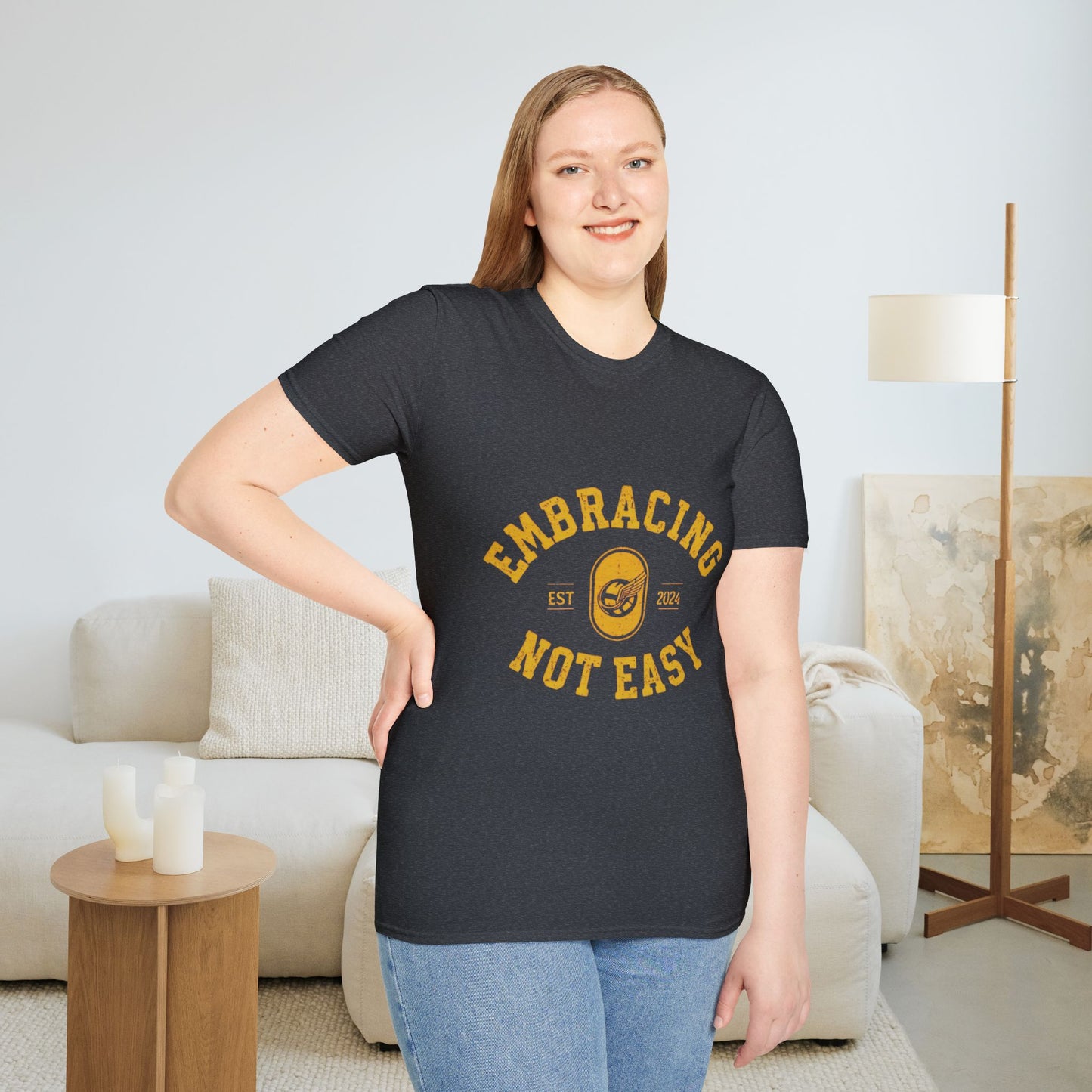 Embracing Not Easy Vintage Softstyle T-Shirt Unisex