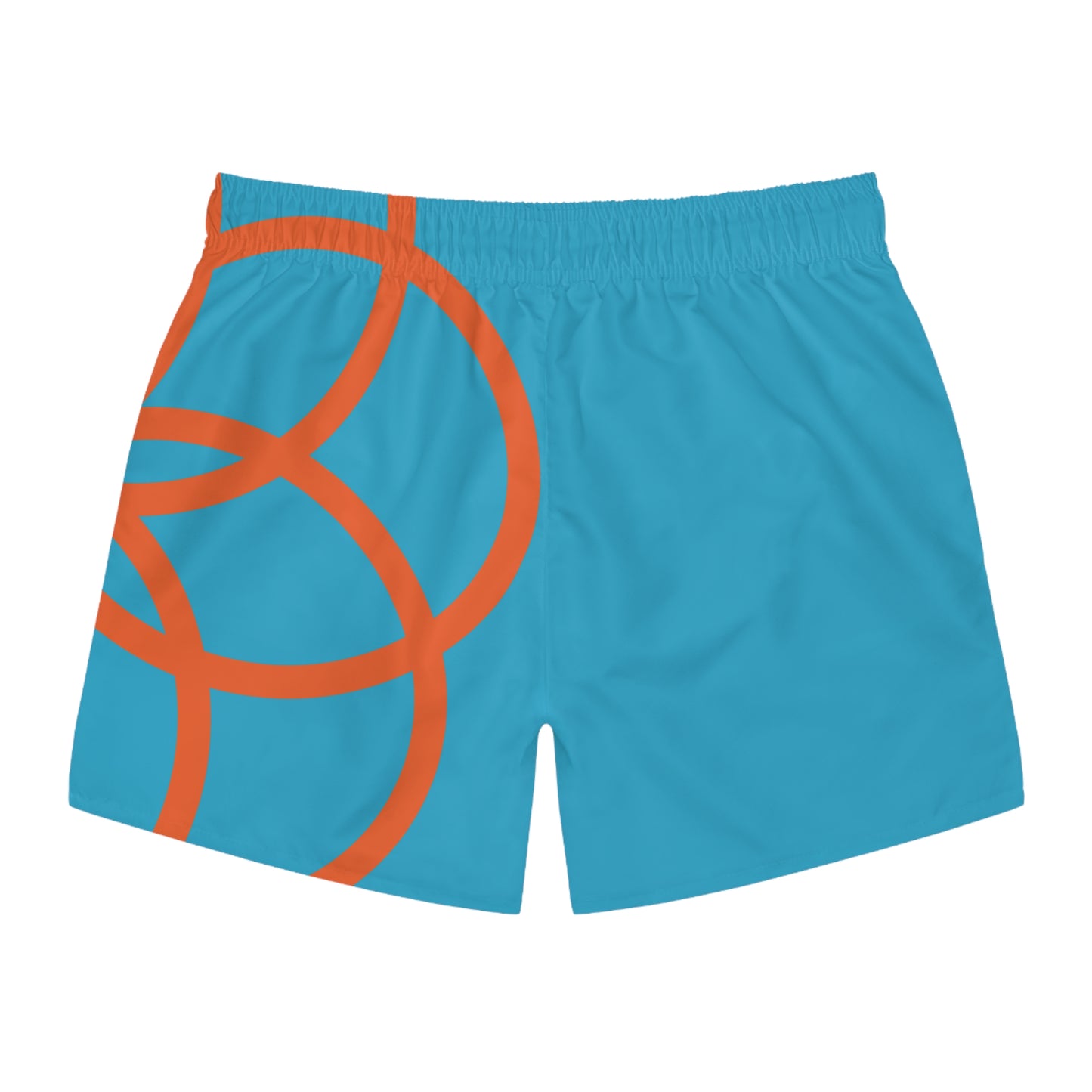Turquoise Embracing Not Easy Swim Trunks