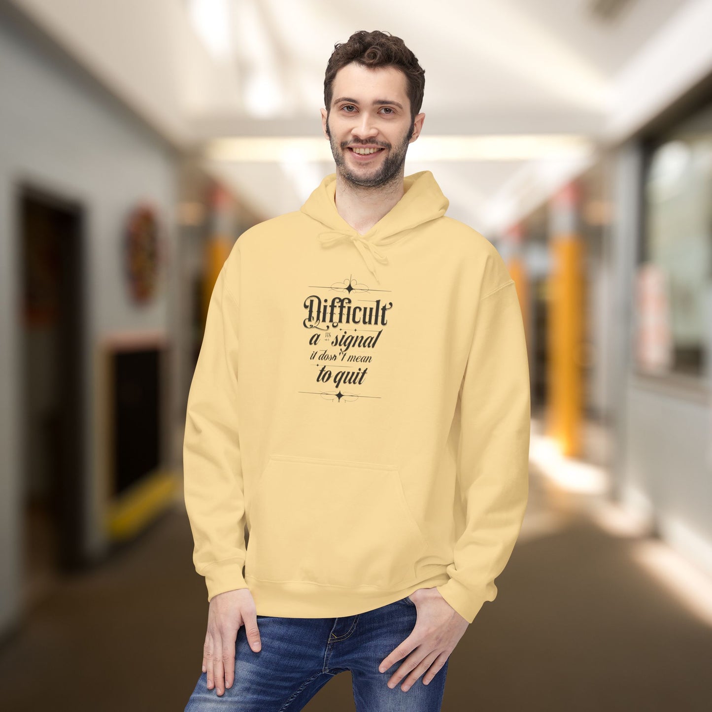 ENE Difficult Softstyle Fleece Hoodie