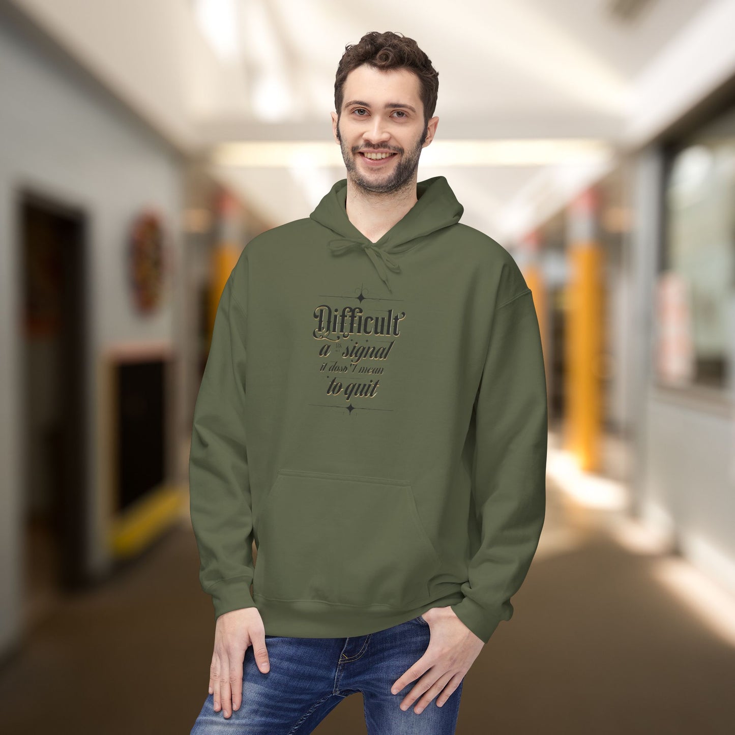 ENE Difficult Softstyle Fleece Hoodie