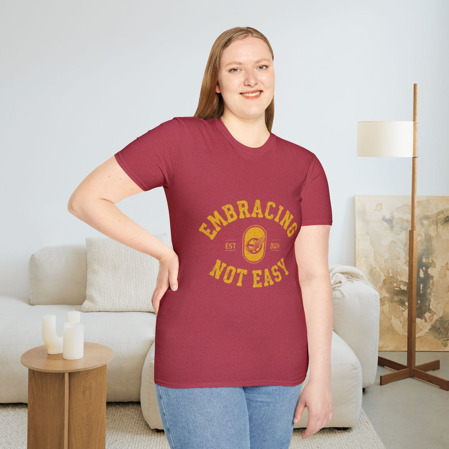 Embracing Not Easy Vintage Softstyle T-Shirt Unisex