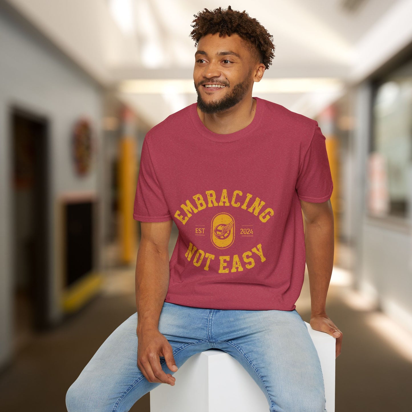 Embracing Not Easy Vintage Softstyle T-Shirt Unisex