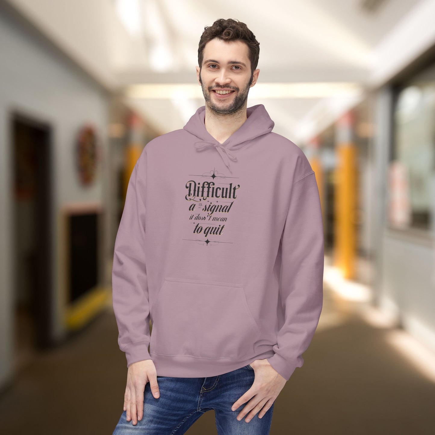 ENE Difficult Softstyle Fleece Hoodie