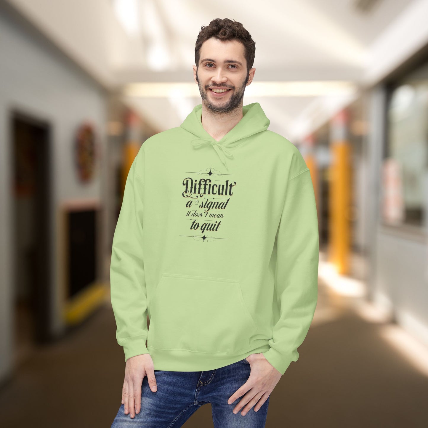 ENE Difficult Softstyle Fleece Hoodie