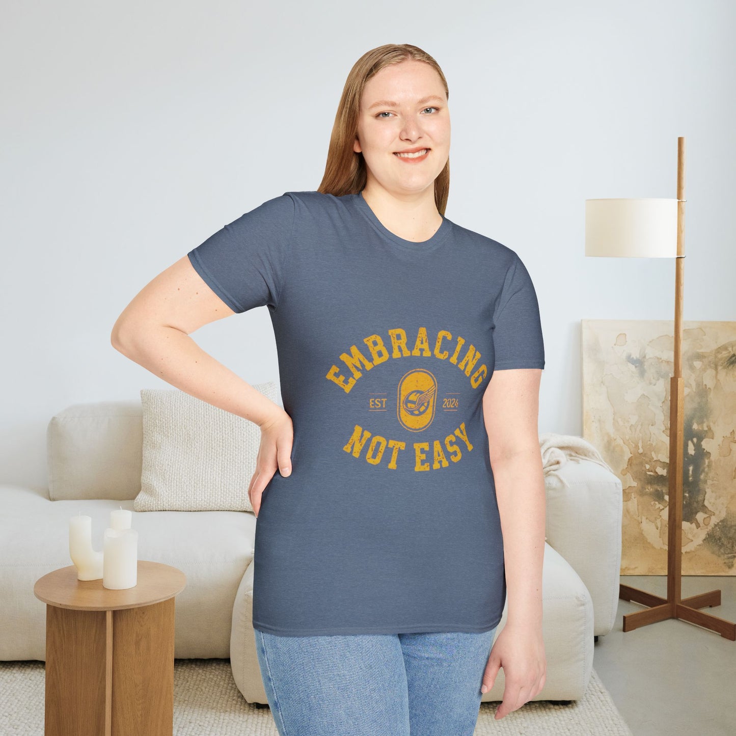 Embracing Not Easy Vintage Softstyle T-Shirt Unisex