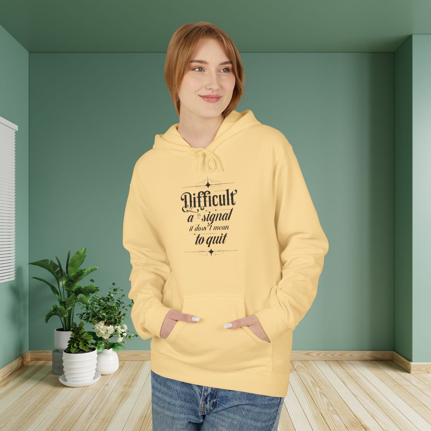 ENE Difficult Softstyle Fleece Hoodie
