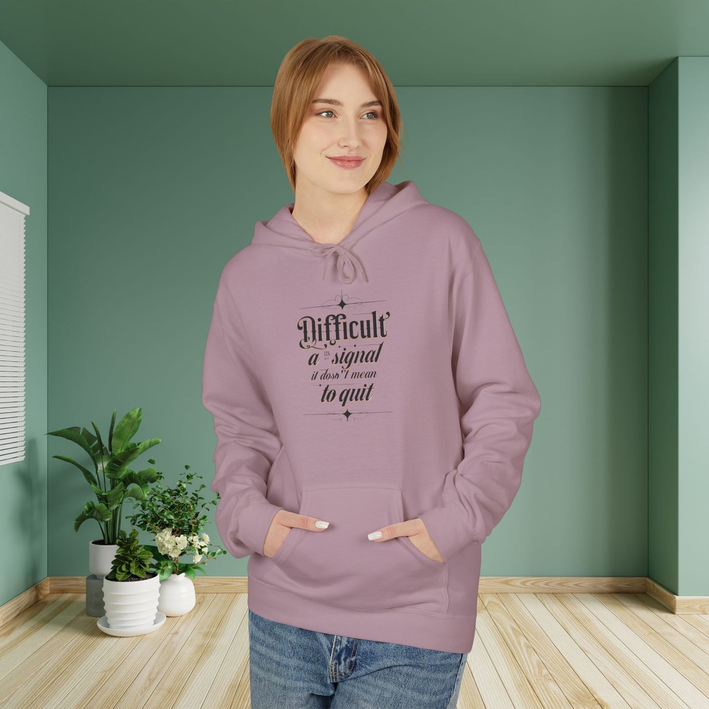 ENE Difficult Softstyle Fleece Hoodie