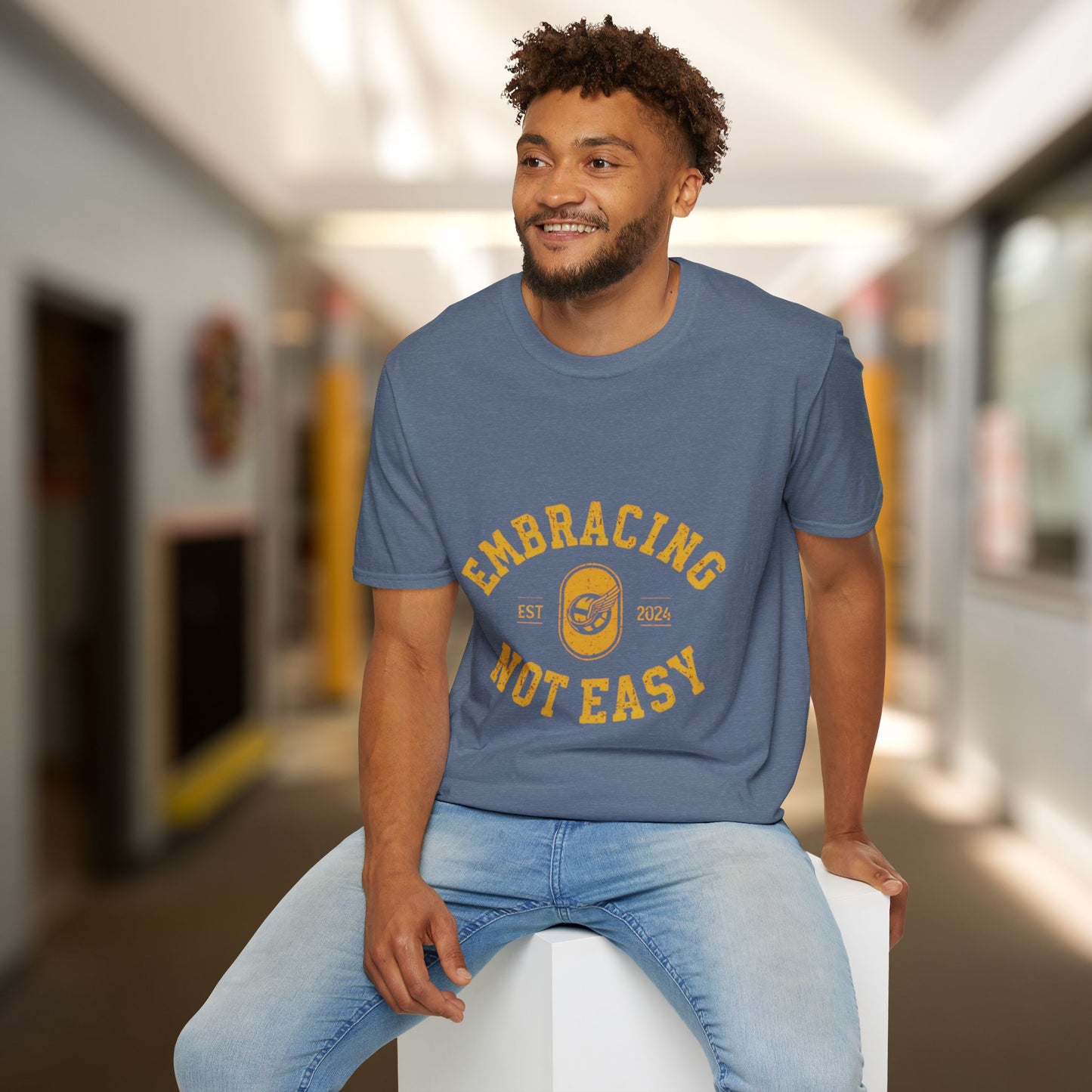 Embracing Not Easy Vintage Softstyle T-Shirt Unisex