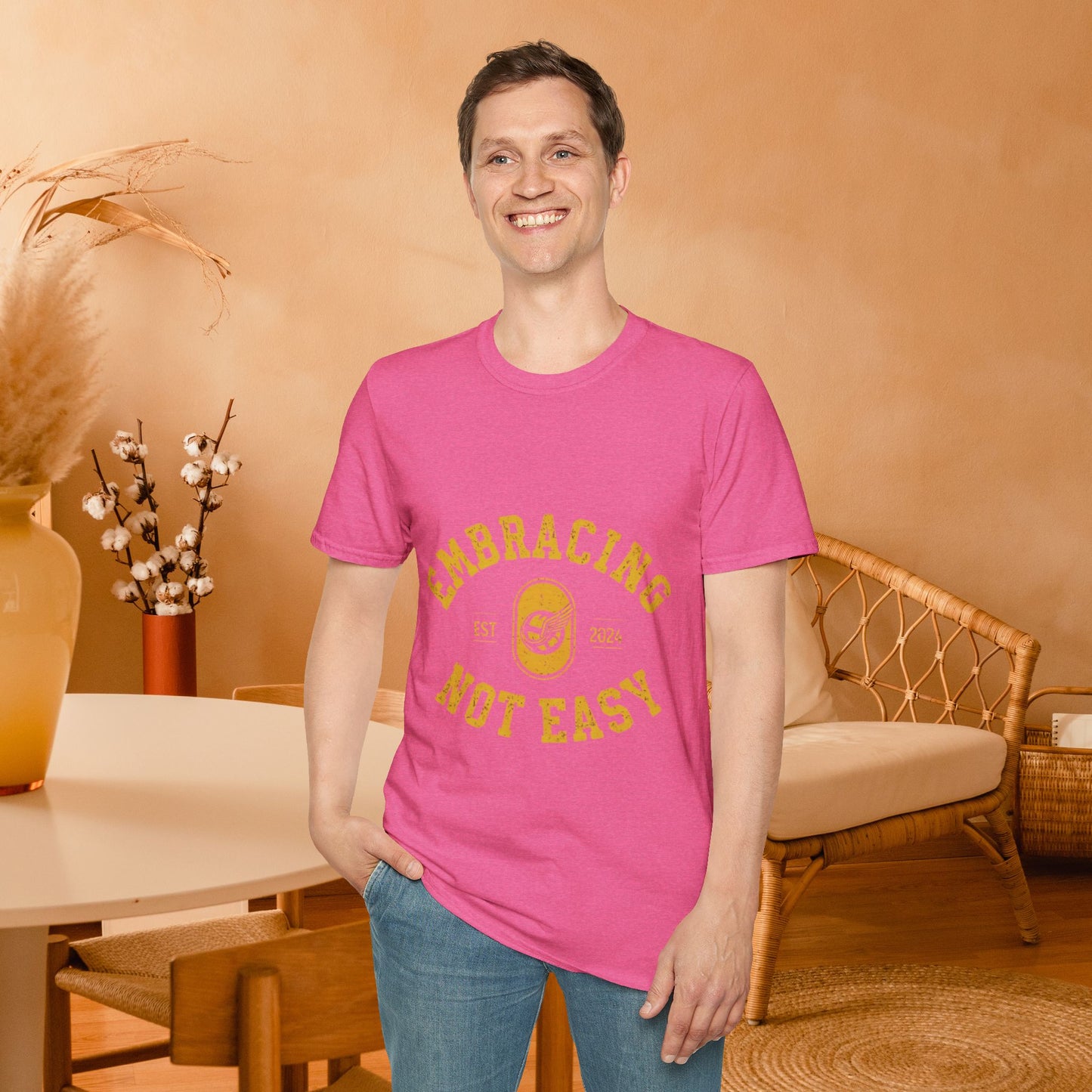 Embracing Not Easy Vintage Softstyle T-Shirt Unisex