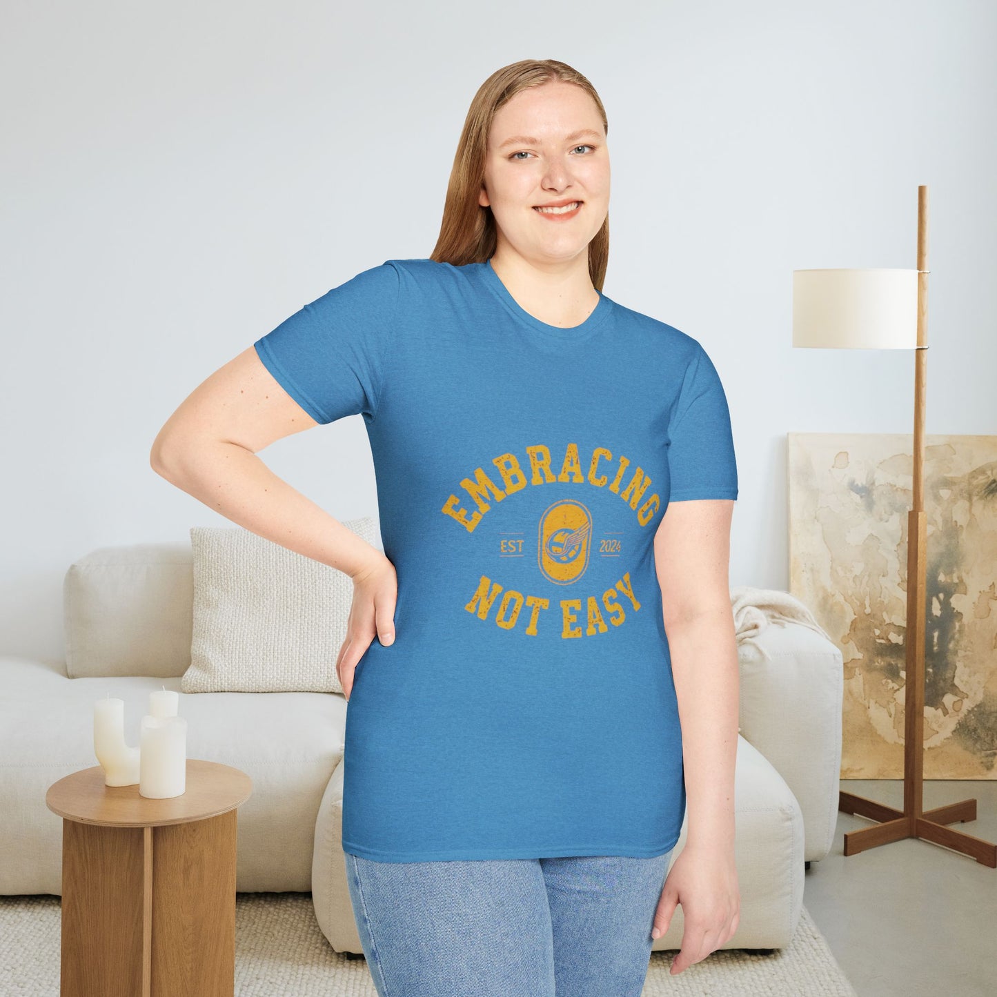 Embracing Not Easy Vintage Softstyle T-Shirt Unisex