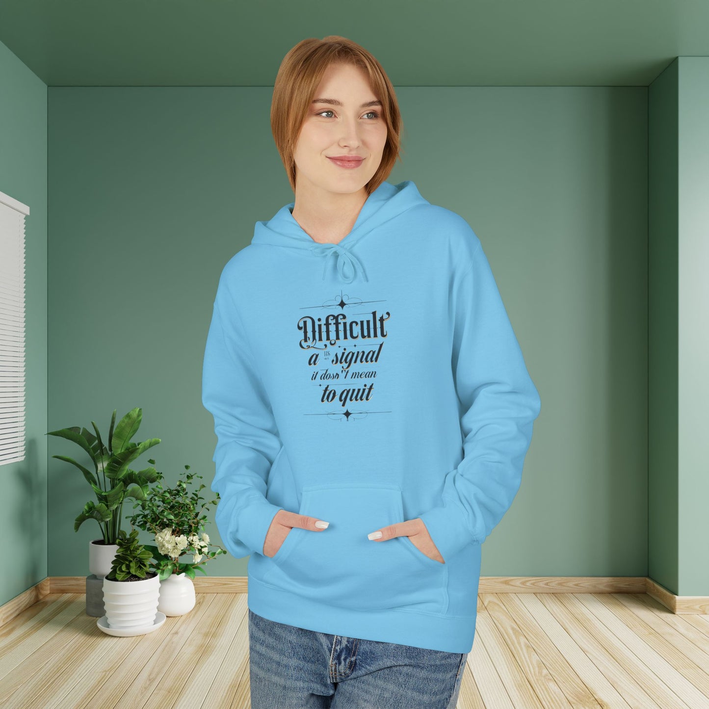 ENE Difficult Softstyle Fleece Hoodie