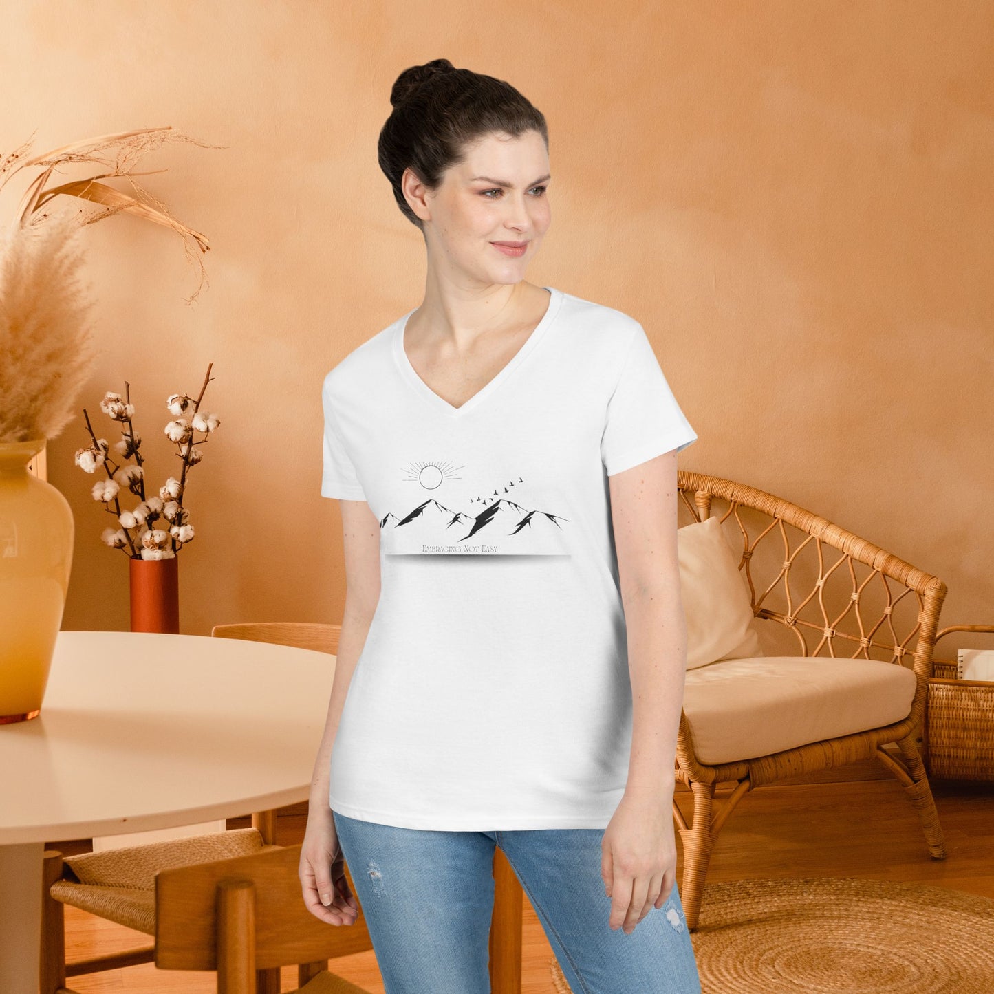"You are Stronger" Ladies' V-Neck T-Shirt