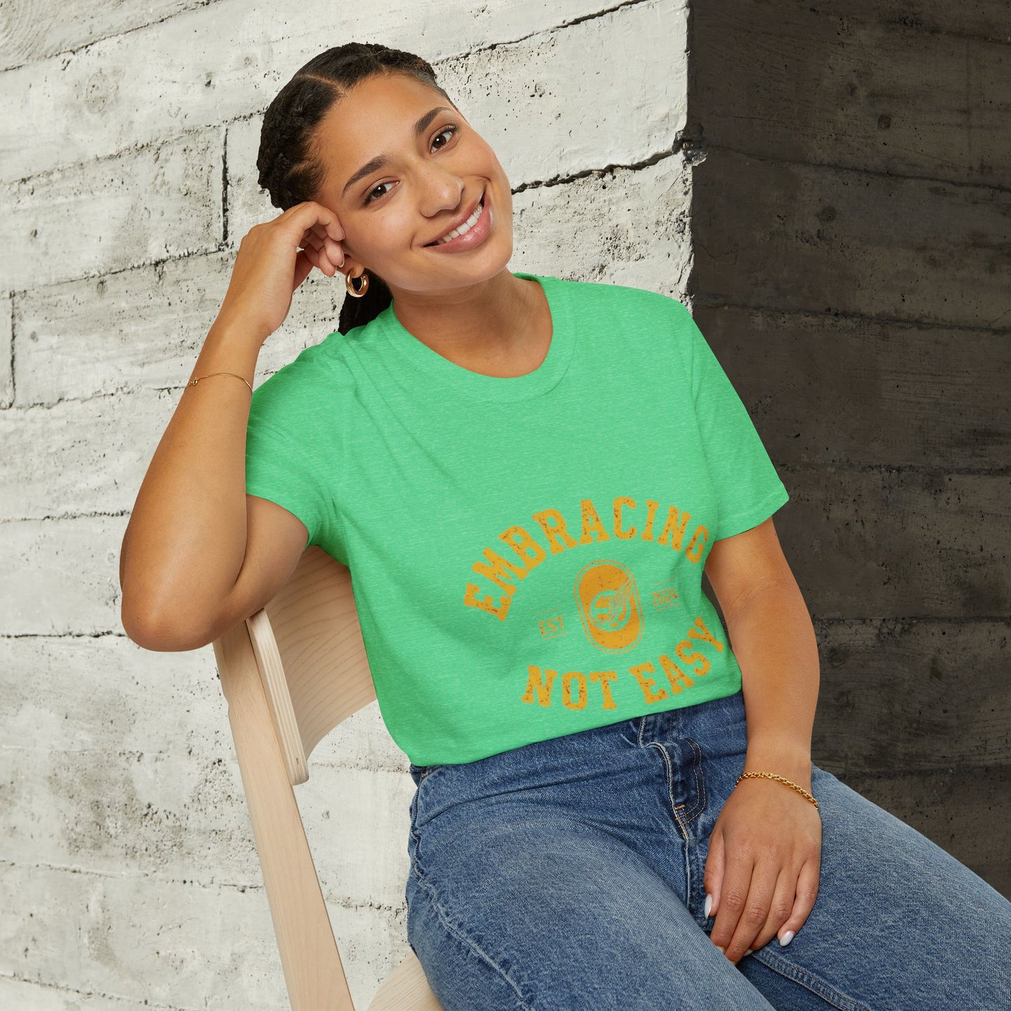 Embracing Not Easy Vintage Softstyle T-Shirt Unisex