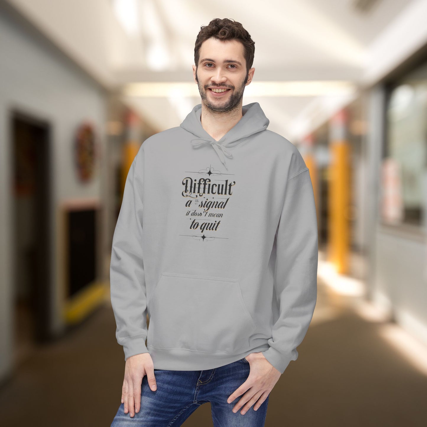 ENE Difficult Softstyle Fleece Hoodie