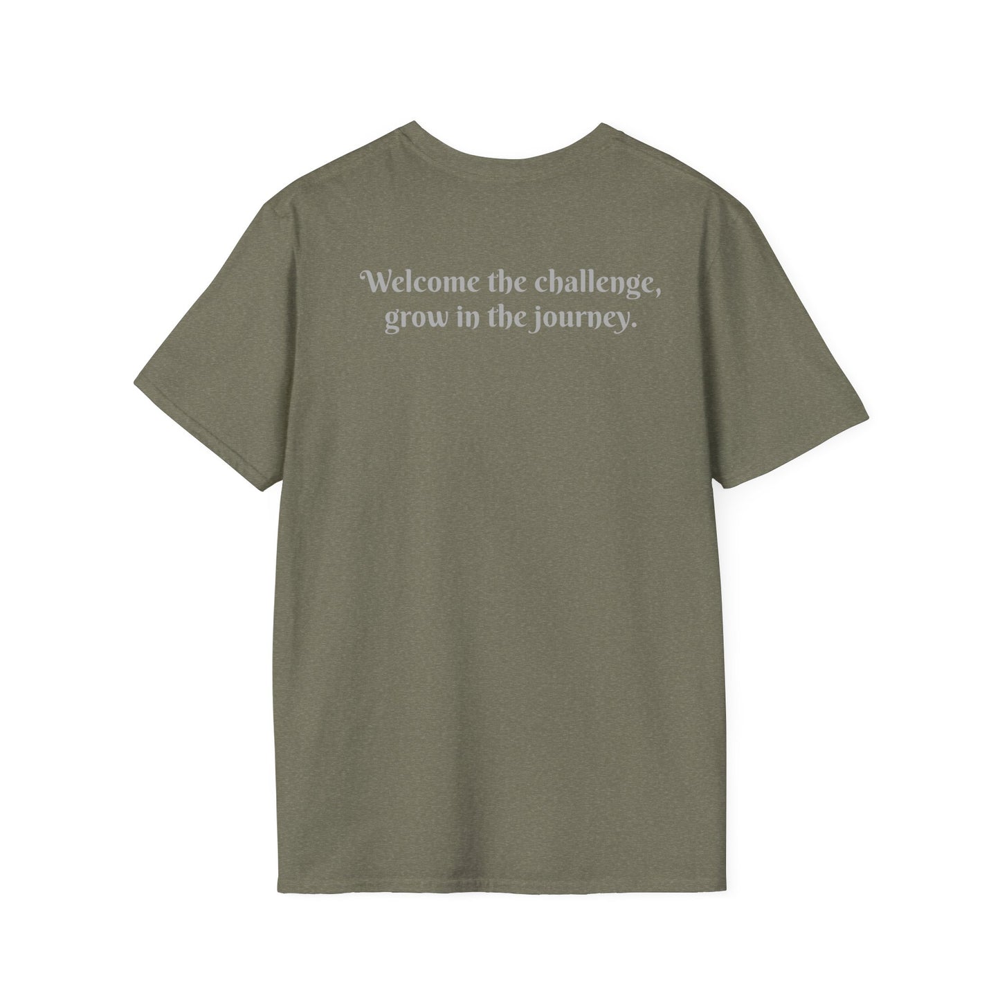 'ENE' Welcome the Challenge Retro Design - Unisex Softstyle T-Shirt -