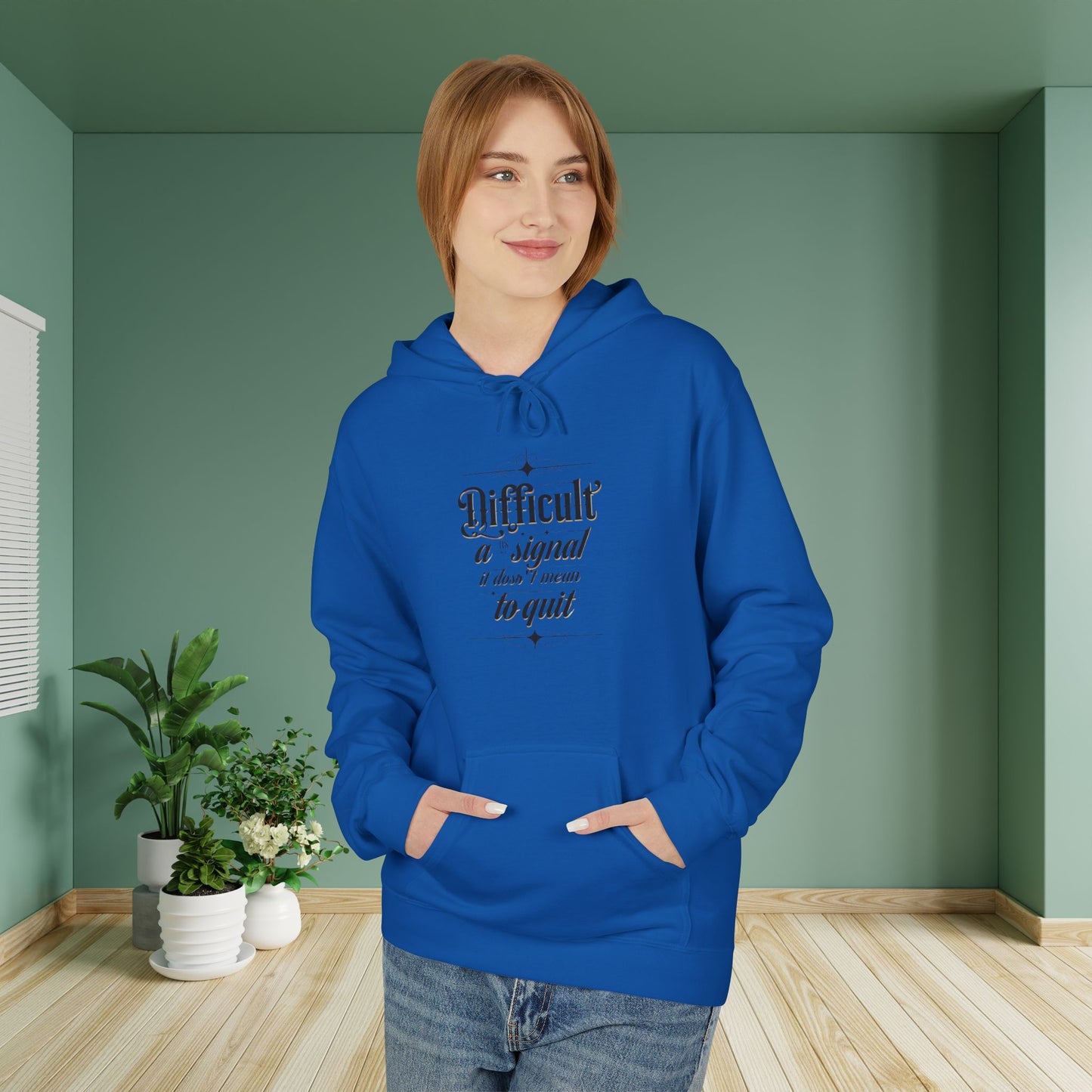 ENE Difficult Softstyle Fleece Hoodie