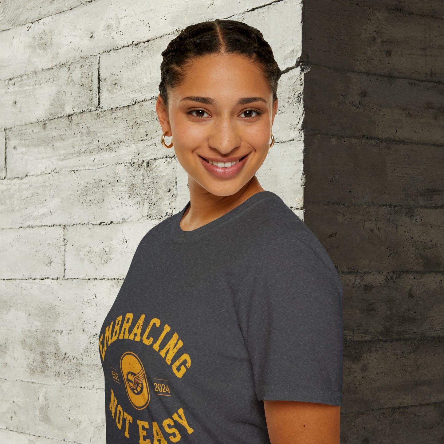 Embracing Not Easy Vintage Softstyle T-Shirt Unisex