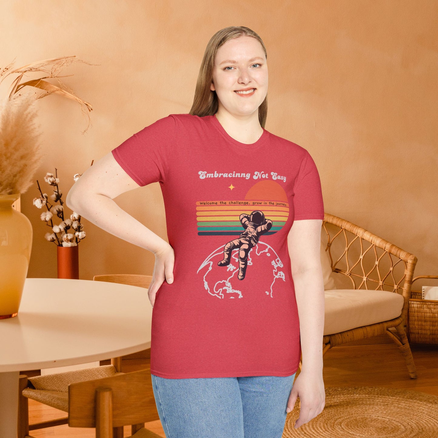 Stay Focused ENE Retro Softstyle T-Shirt