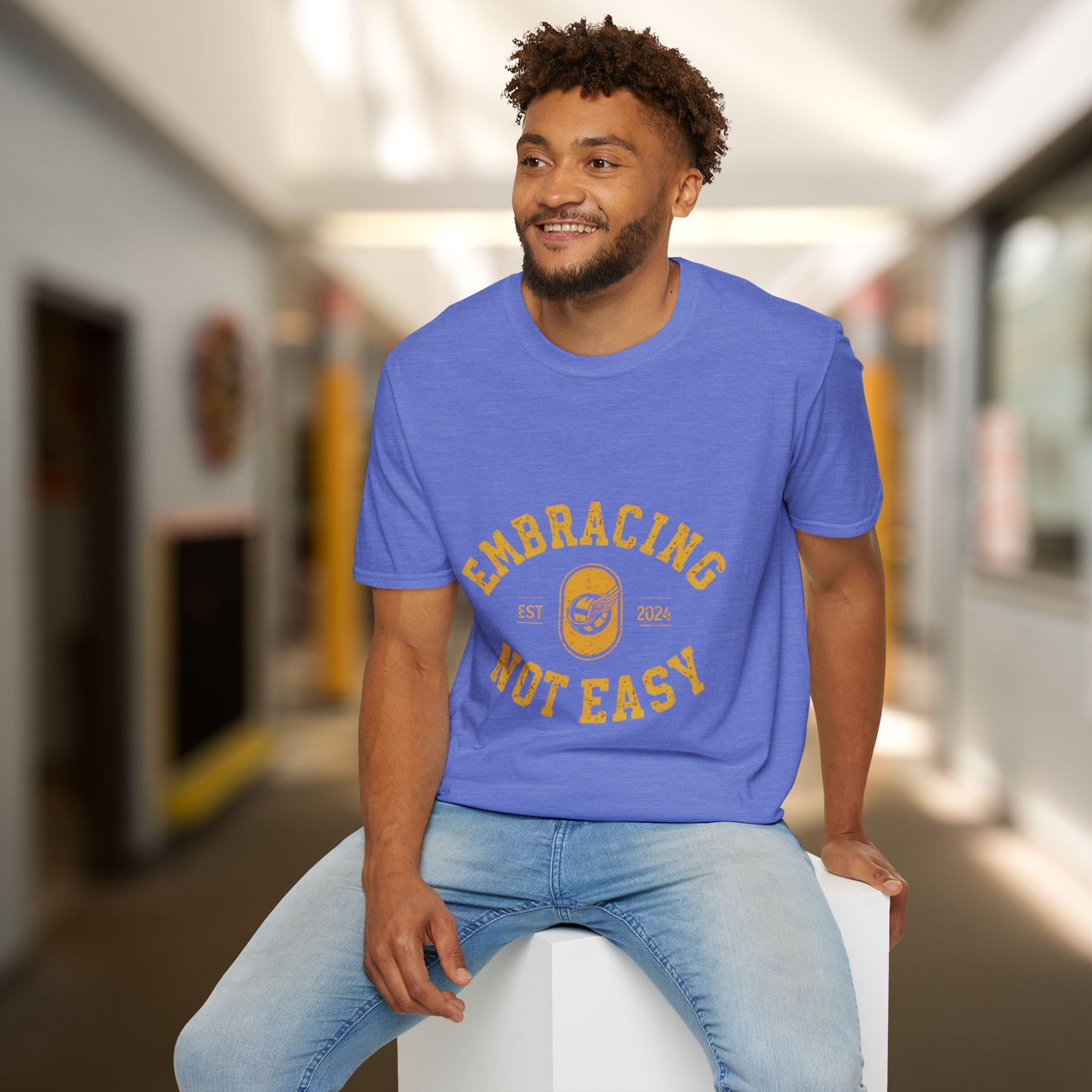 Embracing Not Easy Vintage Softstyle T-Shirt Unisex