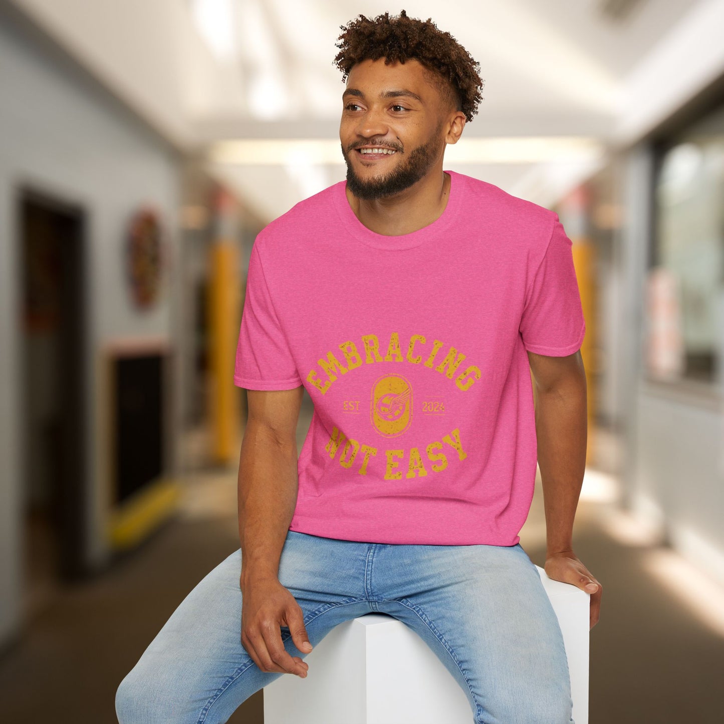 Embracing Not Easy Vintage Softstyle T-Shirt Unisex