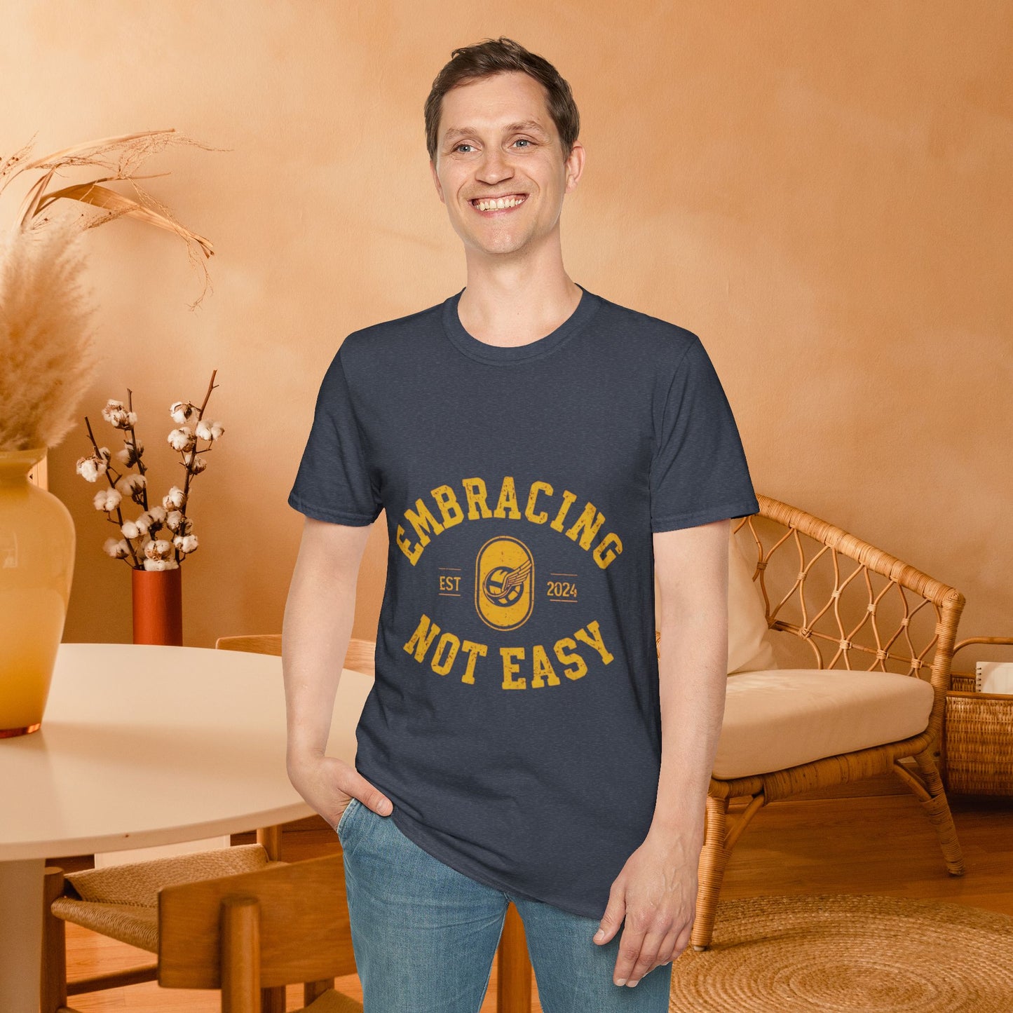 Embracing Not Easy Vintage Softstyle T-Shirt Unisex