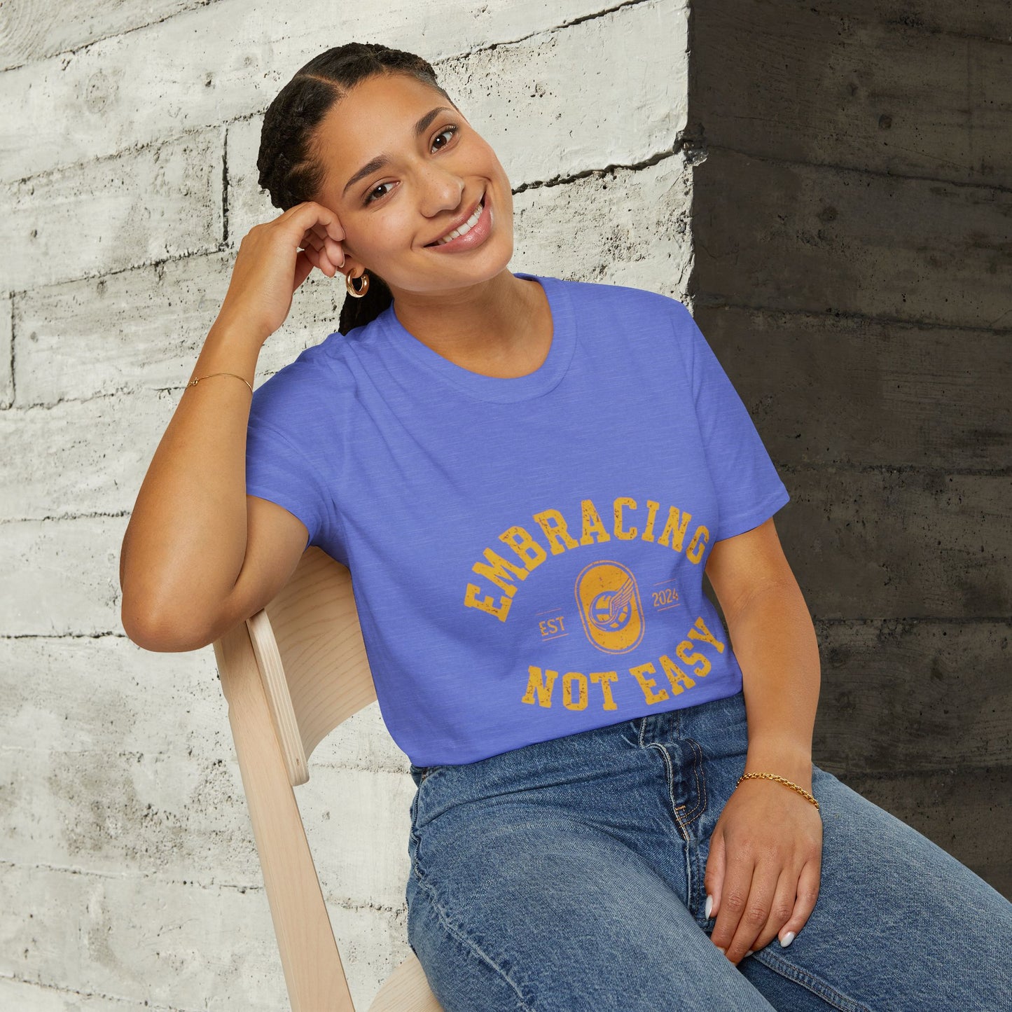 Embracing Not Easy Vintage Softstyle T-Shirt Unisex