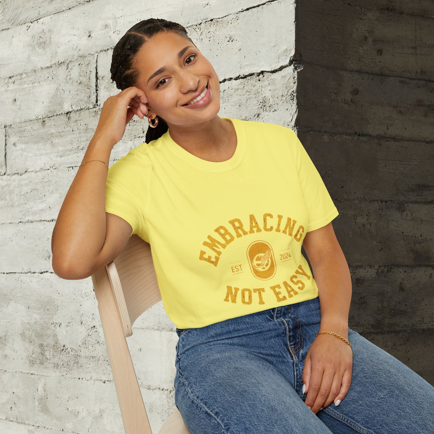 Embracing Not Easy Vintage Softstyle T-Shirt Unisex