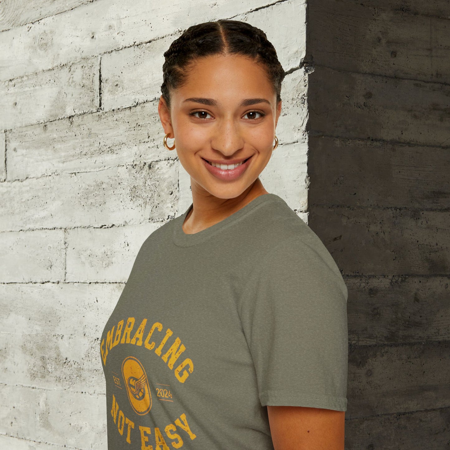Embracing Not Easy Vintage Softstyle T-Shirt Unisex
