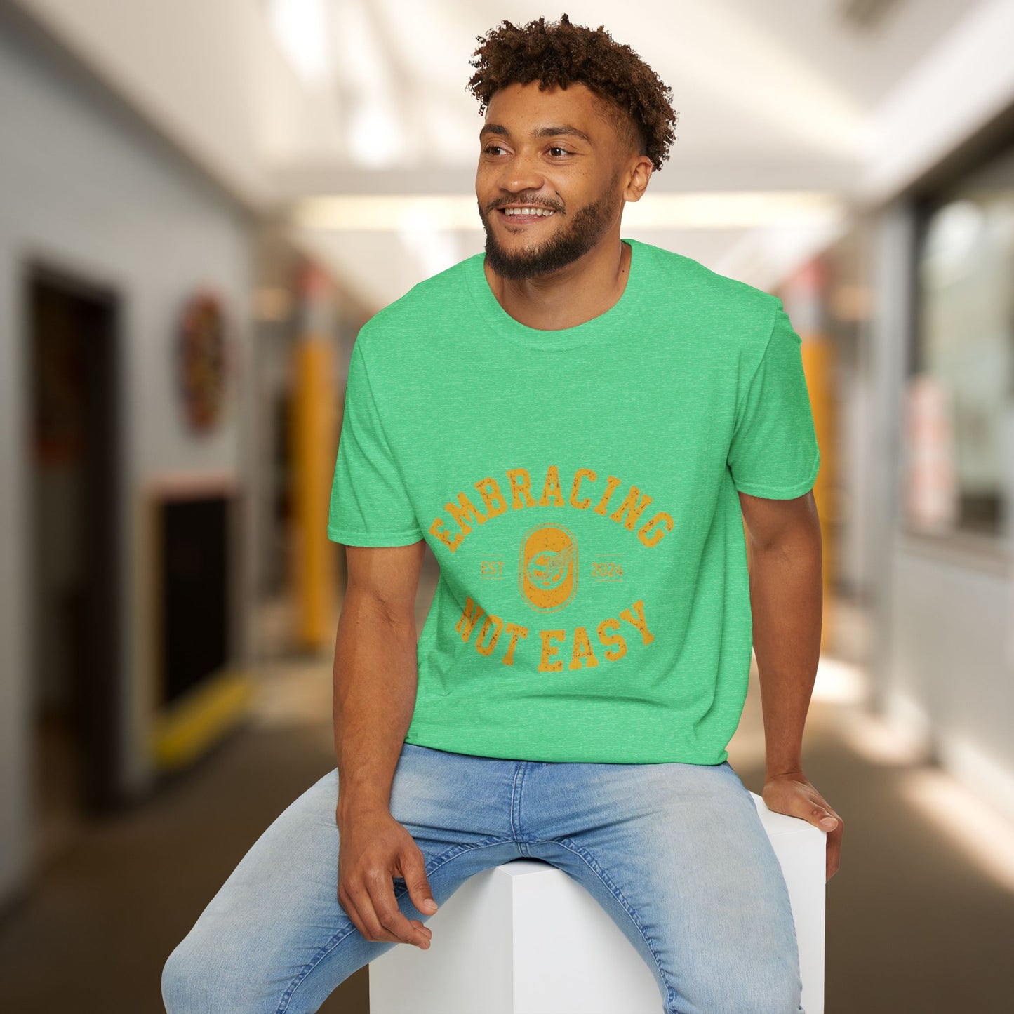 Embracing Not Easy Vintage Softstyle T-Shirt Unisex