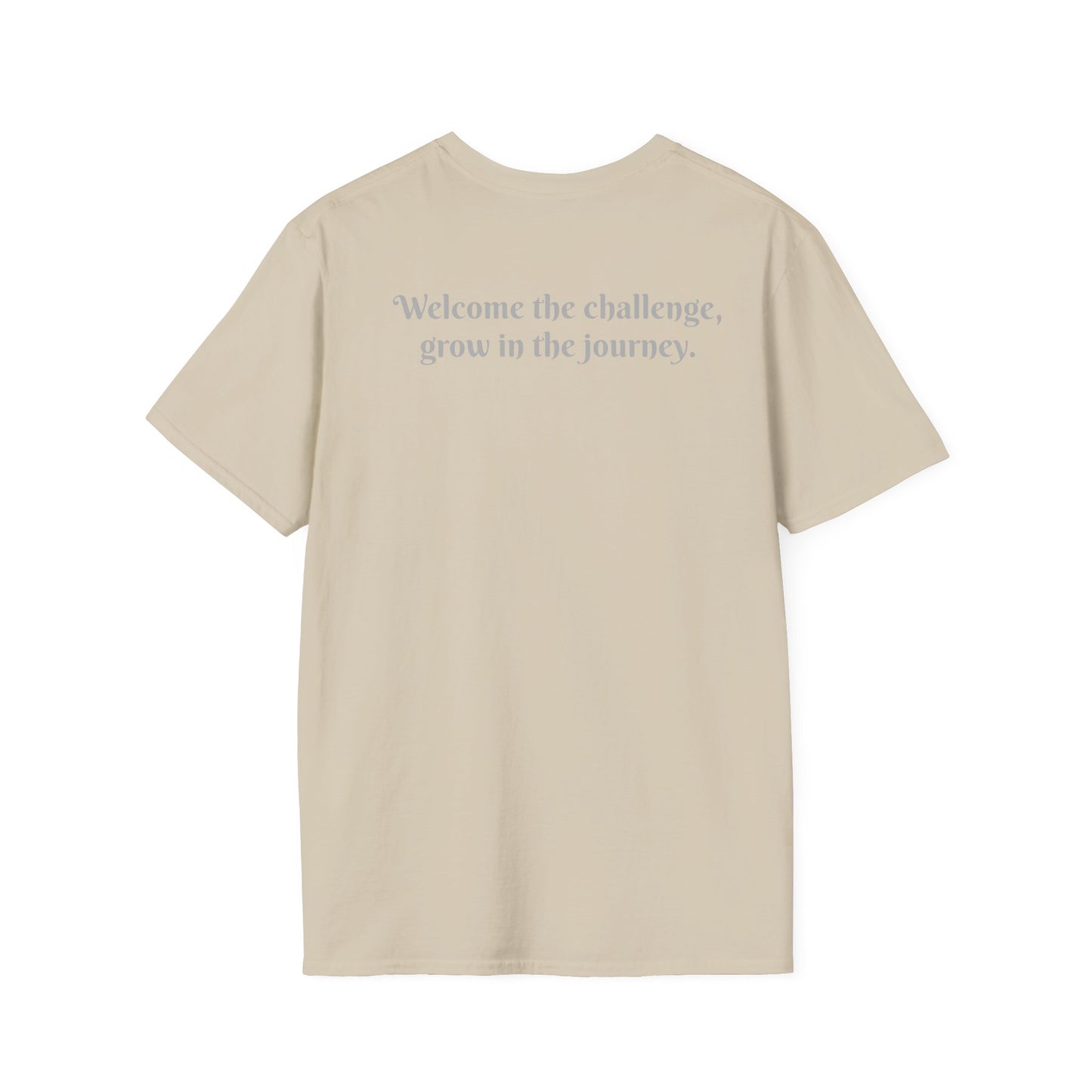 'ENE' Welcome the Challenge Retro Design - Unisex Softstyle T-Shirt -