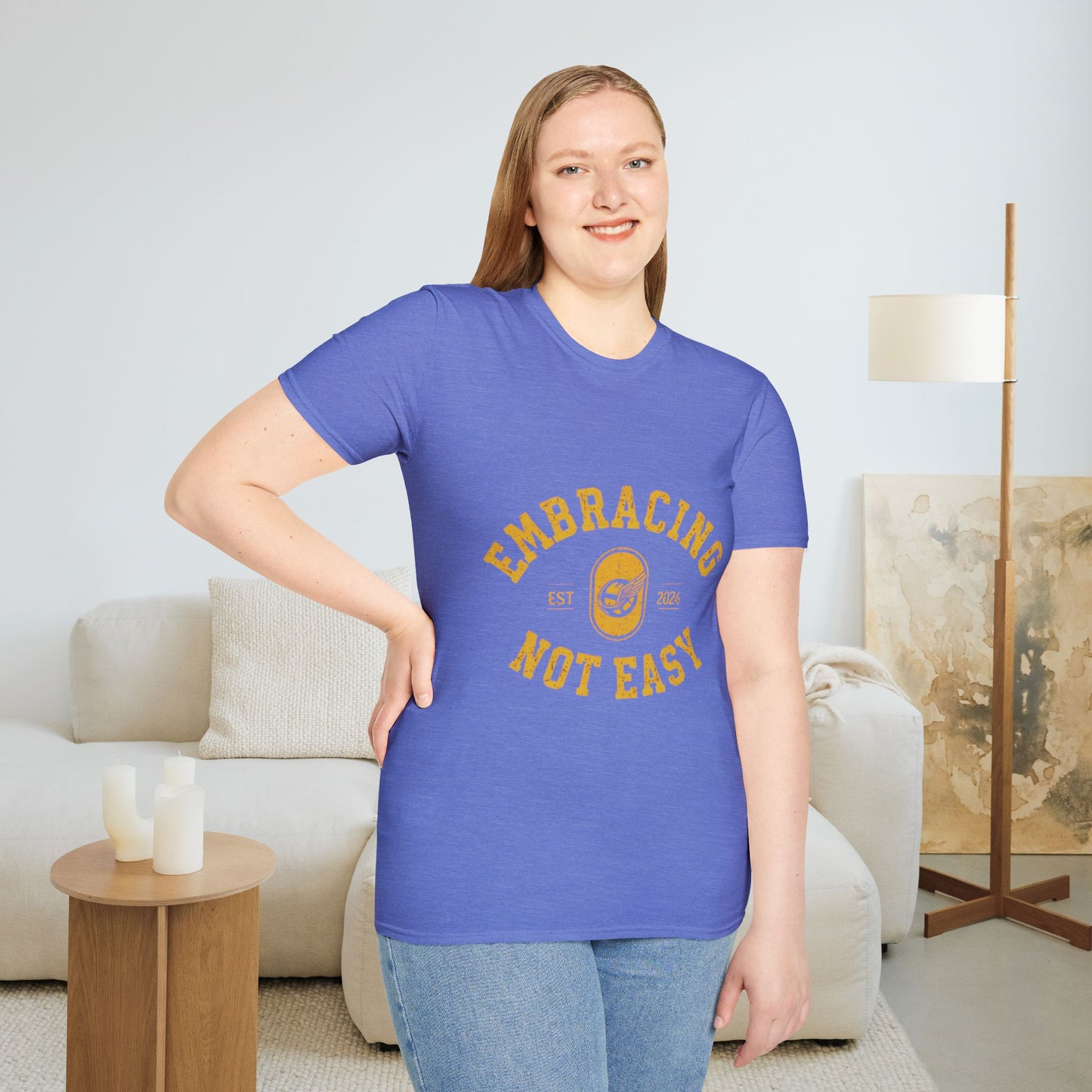 Embracing Not Easy Vintage Softstyle T-Shirt Unisex