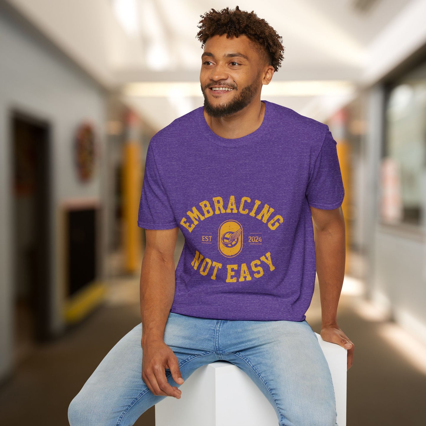 Embracing Not Easy Vintage Softstyle T-Shirt Unisex