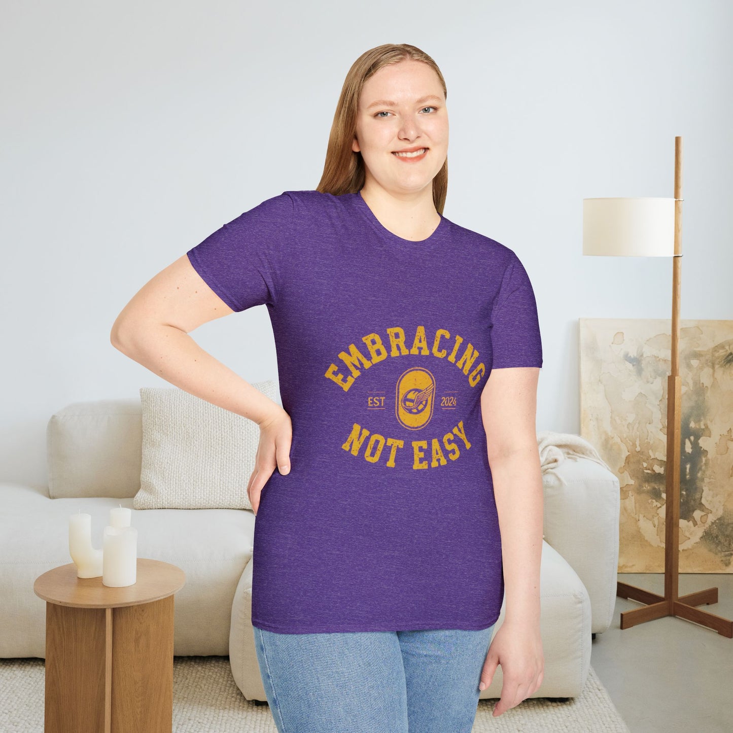 Embracing Not Easy Vintage Softstyle T-Shirt Unisex