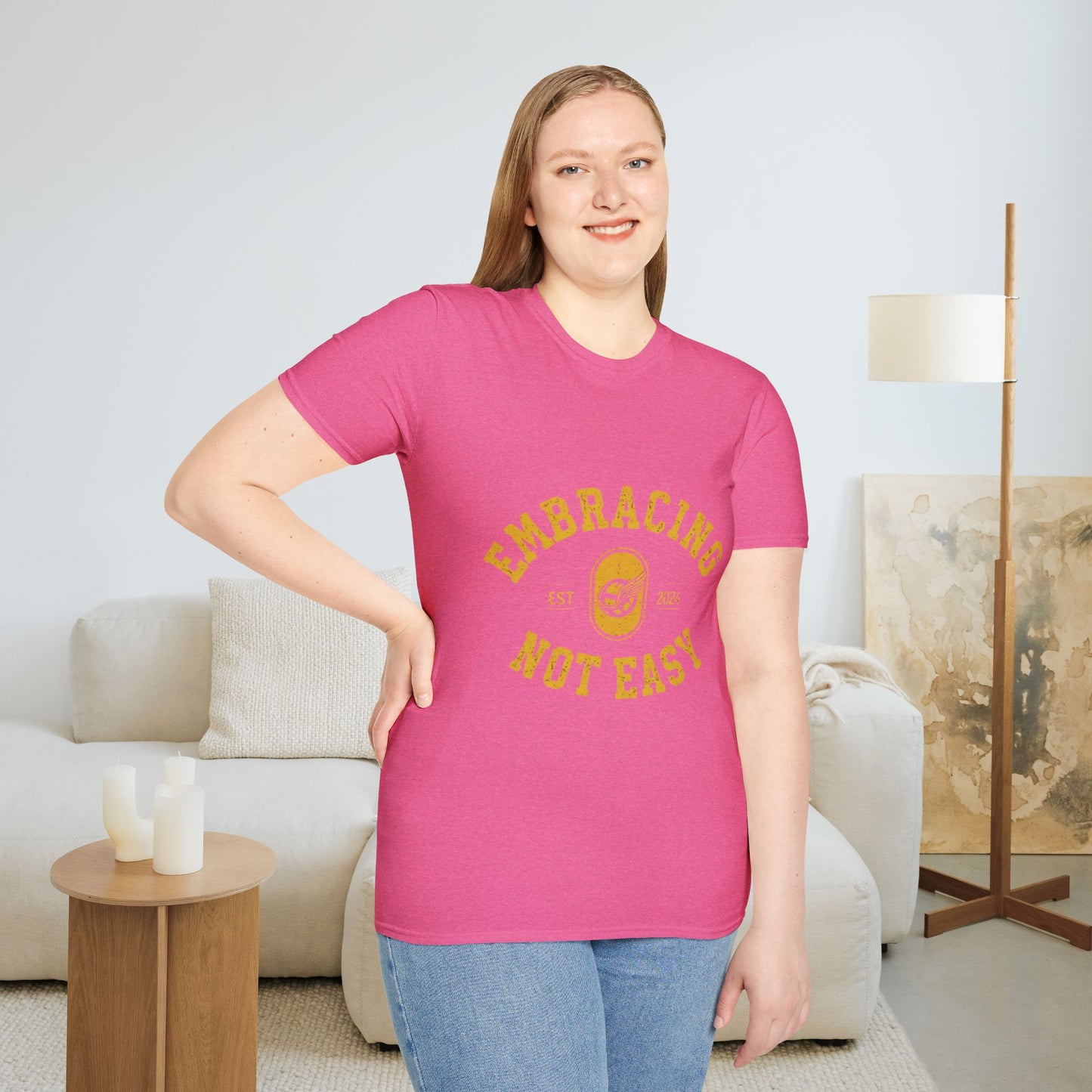 Embracing Not Easy Vintage Softstyle T-Shirt Unisex