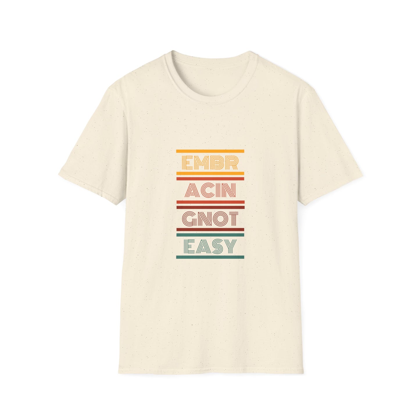 'ENE' Welcome the Challenge Retro Design - Unisex Softstyle T-Shirt -